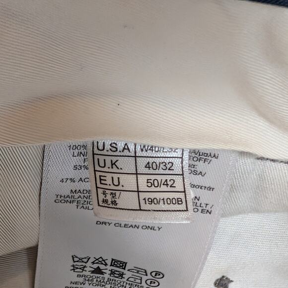 Brooks Brothers 1818 Madison Men’s Dress Pants W40 L32 Gray Wool Blend - Picture 4 of 12